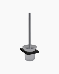Lyndon Toilet Brush with Holder Black
