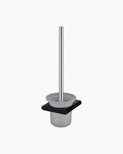 Lyndon Toilet Brush with Holder Black