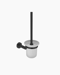 Eleanor Toilet Brush with Holder Black