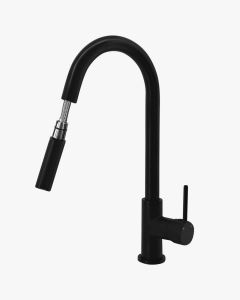 Eleanor Pull Out Kitchen Laundry Mixer Tap Black