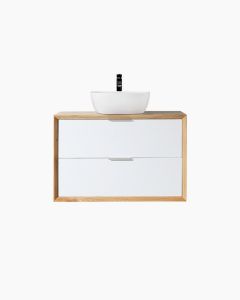 Hamilton 900 Solid Ash Natural Wall Mounted Vanity