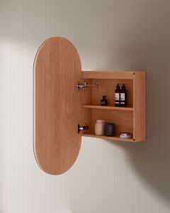 LED Mirror Cabinet 450x900 Ash