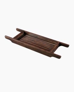 Retreat Bath Caddy Solid Ash Walnut Large