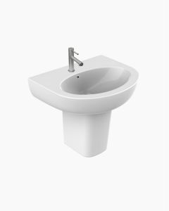 Hawking Wall Mounted Care Ceramic Basin with Shroud