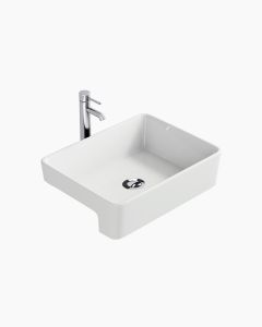 Beckham Semi Recessed Ceramic Basin