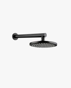Eleanor Wall Shower Arm & Vivian Shower Head Set Black
