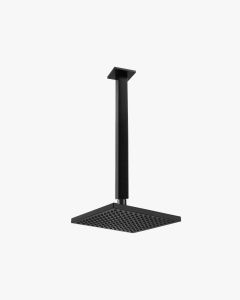 Sebastian Ceiling Shower Arm & Quentin Shower Head Set Black