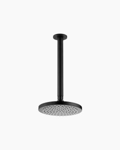 Eleanor Ceiling Shower Arm & Vivian Shower Head Set Black
