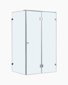 Oxley Frameless Shower Screen 1200mm for Base