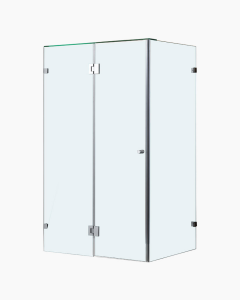 Oxley Frameless Shower Screen 1200mm for Base