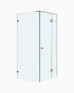 Oxley Frameless Shower Screen 900mm Actual