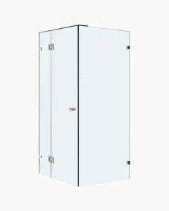 Oxley Frameless Shower Screen 900mm Actual