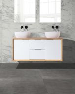 Hamilton 1200 Solid Ash Natural Wall Mounted Vanity