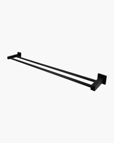 Sebastian Towel Rail Double 600 Black