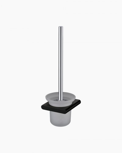 Lyndon Toilet Brush with Holder Black