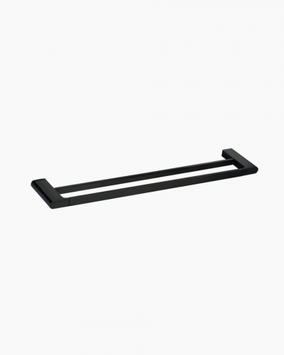 Lyndon Towel Rail Double 600 Black