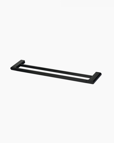 Lyndon Towel Rail Double 600 Black