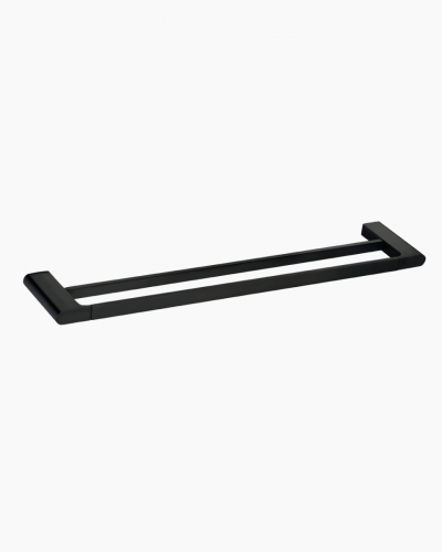 Lyndon Towel Rail Double 800 Black