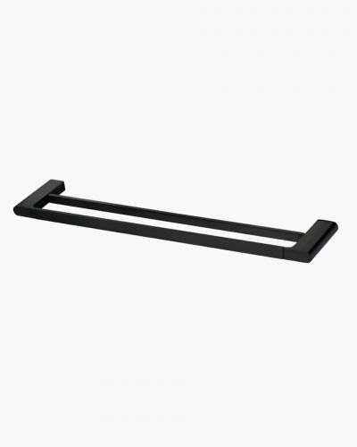 Lyndon Towel Rail Double 800 Black