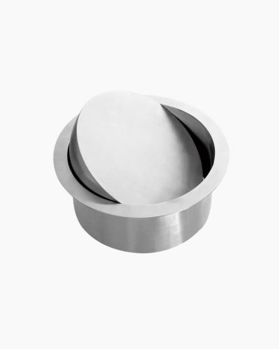 Round Stainless Steel Waste Chute with Lid