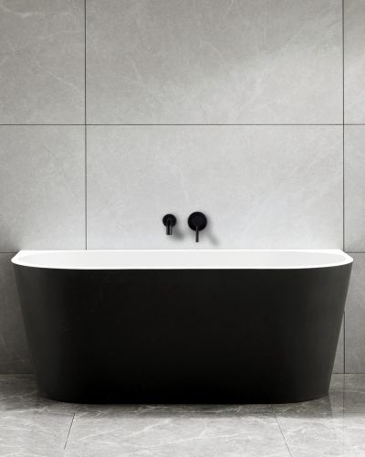 Harper Back to Wall Bath 1500 Matte Black 