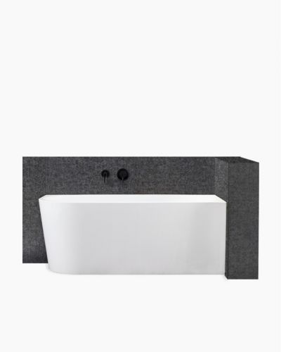 Harper Back to Right Corner Bath 1500 Matte White 