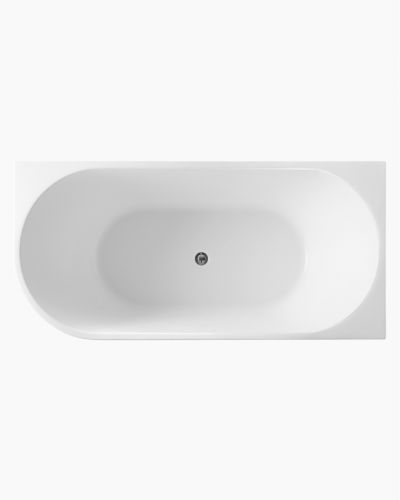 Harper Back To Right Corner Bath 1700 Matte White 