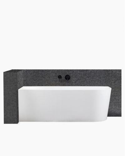 Harper Back to Left Corner Bath 1700 Matte White 