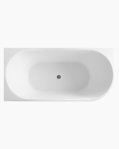 Harper Back to Left Corner Bath 1700 Matte White 