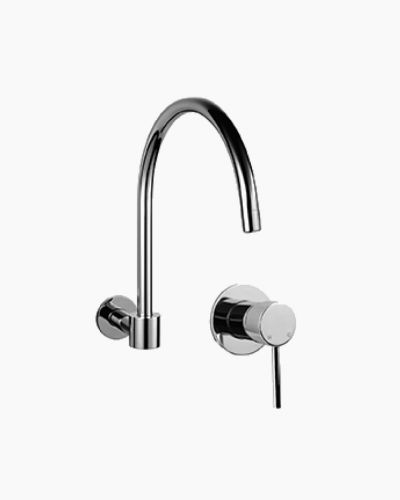 Eleanor Swivel Wall Spout & Mixer Set 