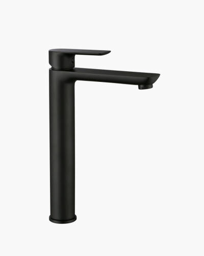 Lyndon Tall Basin Mixer Tap Black