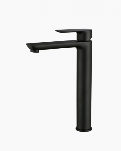 Lyndon Tall Basin Mixer Tap Black