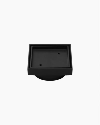 Shower / Floor Grate Tile Insert Waste 100 Outlet 115 x 115 Black