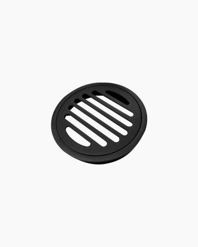 Shower / Floor Grate Round Waste 110 x 110 Black