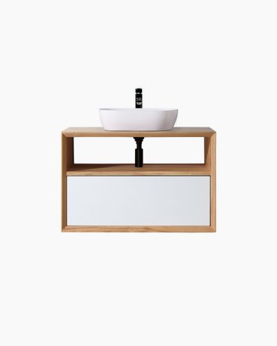 Paloma 900 Solid Ash Natural Wall Mounted Vanity