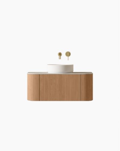 Joslin 900 Fluted Curved Ash Vanity 