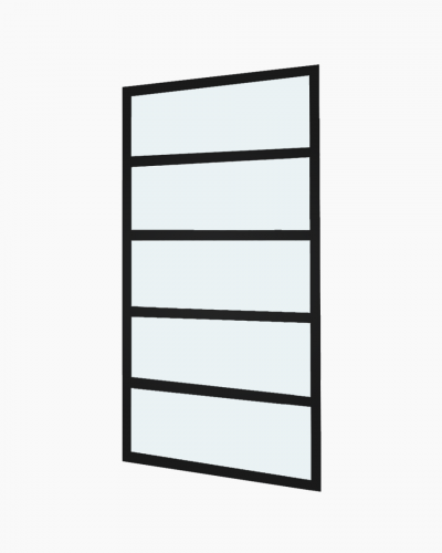 Long Island 1200 Grid Shower Panel Black