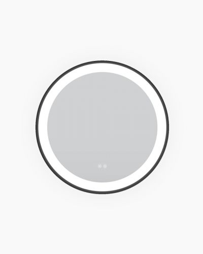 LUMIRA Imogen Round LED Mirror 750 Black