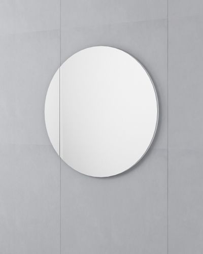 Round Mirror Cabinet Recessed 750