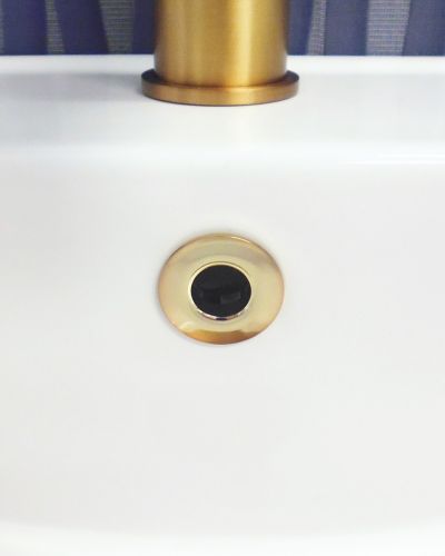 Overflow Cap Polished Gold