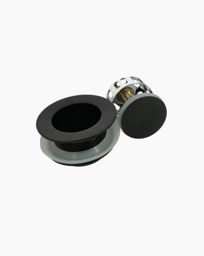 Waste Bath Pop Up Pull Out Black