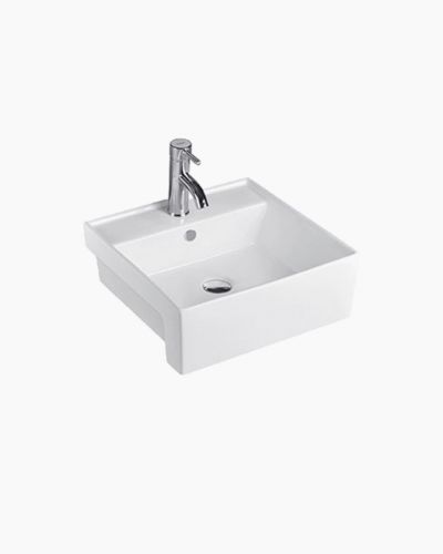 Darwin Semi Recessed Ceramic Basin