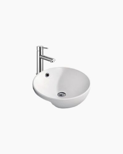 Esperance Semi Recessed Ceramic Basin 