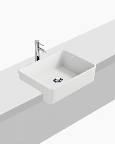 Beckham Semi Recessed Ceramic Basin