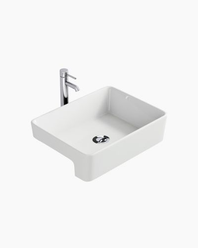 Beckham Semi Recessed Ceramic Basin