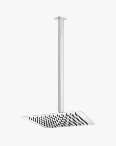 Sebastian Ceiling Shower Arm Extended & Luxor Shower Head Set 