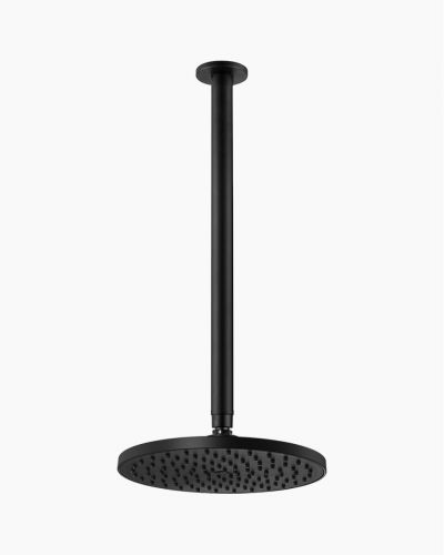 Eleanor Ceiling Shower Arm Extended & Shower Head Set Black