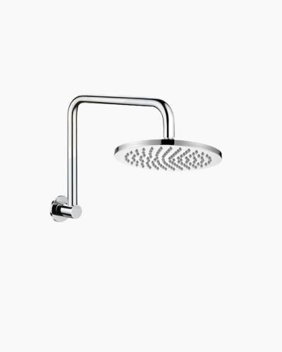 Eleanor Wall Gooseneck Shower Arm & Vivian Shower Head Set 