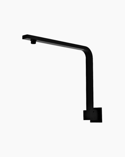 Sebastian Square Gooseneck Shower Arm Black