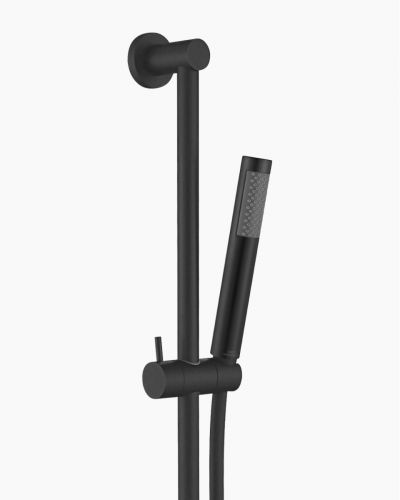 Eleanor Handheld Shower Head with Rail Internal Inlet Black